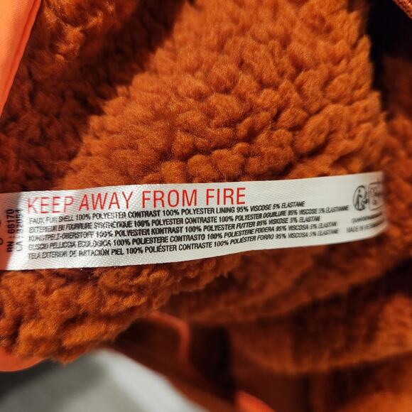 Free People Lead The Pack Neon Coral Pullover Fleece Size medium - Picture 7 of 7